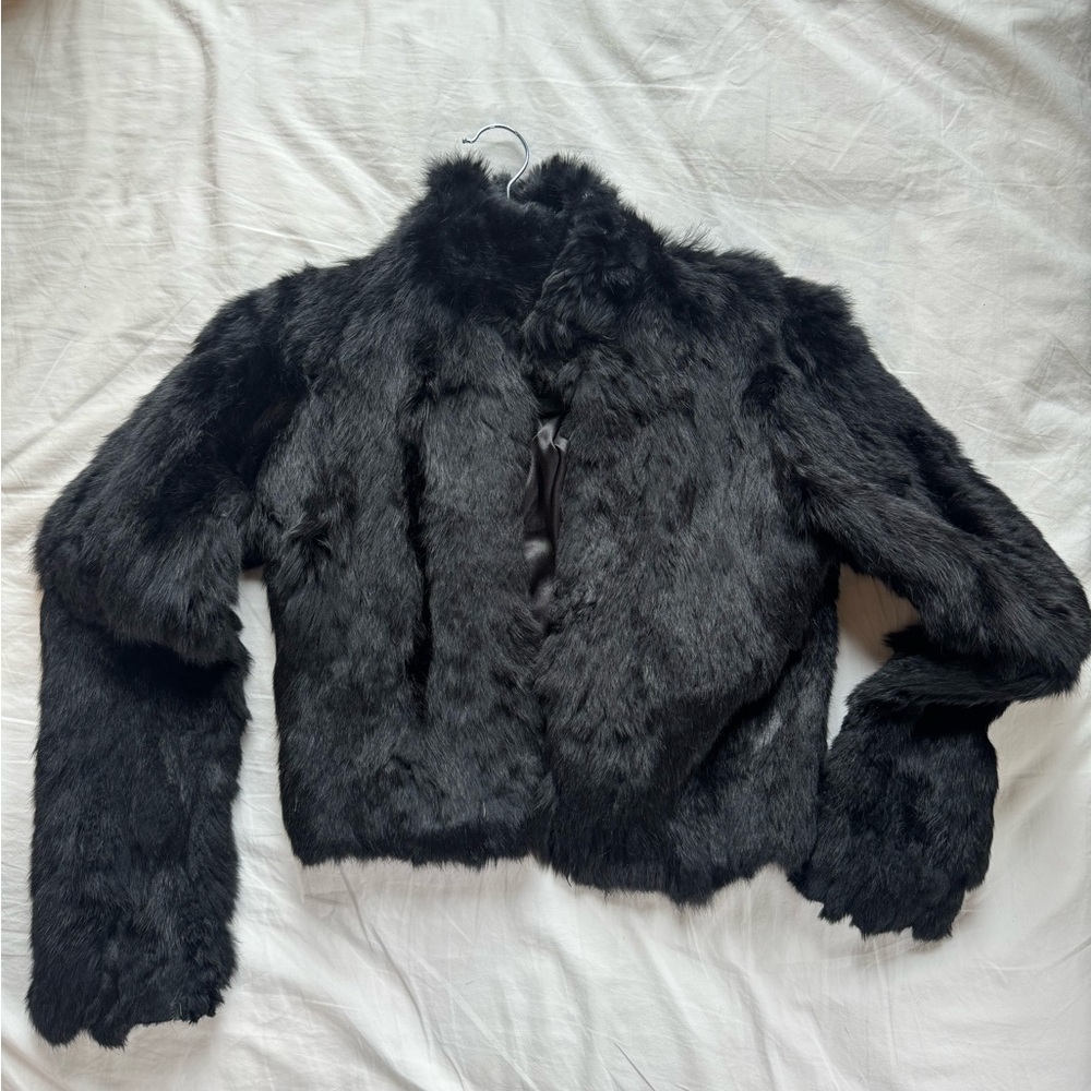 Women's Black Faux Fur Jacket